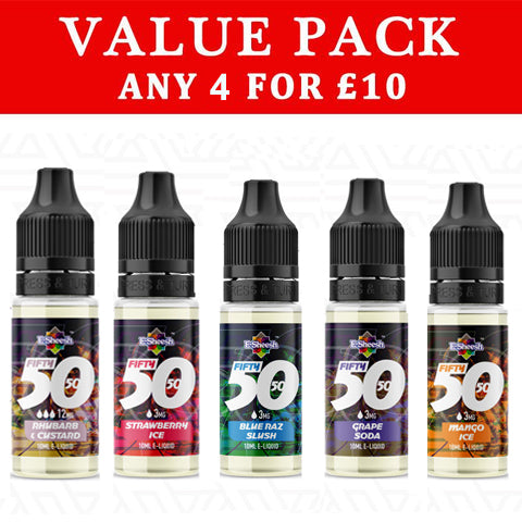 E-SHEESH 50/50 RANGE 10ML