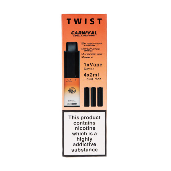 Happy Vibes Twist 2400 Disposable Vape - Any 2 for £15