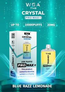 Crystal Pro Max PLUS by WGA 10000 Disposable Vape Box  - Any 2 for £24