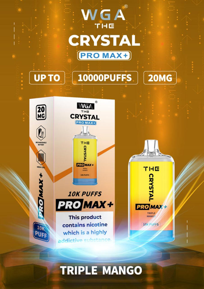 Crystal Pro Max PLUS by WGA 10000 Disposable Vape Box  - Any 2 for £24