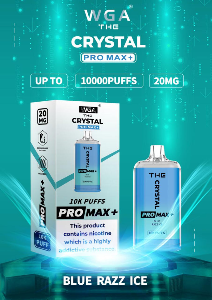 Crystal Pro Max PLUS by WGA 10000 Disposable Vape Box  - Any 2 for £24