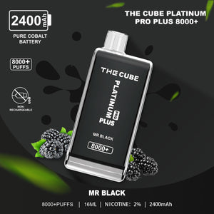 The Crystal Cube Platinum Pro Plus 8000+ Disposable Vape(non-recharcheable) - Any 2 For £22