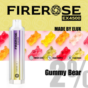 Elux FireRose EX4500 Puffs Disposable Vape Device - Any 3 for £27