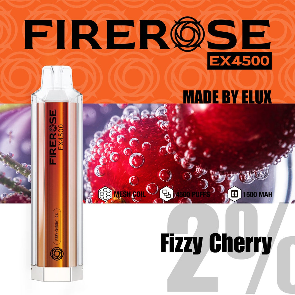 Elux FireRose EX4500 Puffs Disposable Vape Device - Any 3 for £27