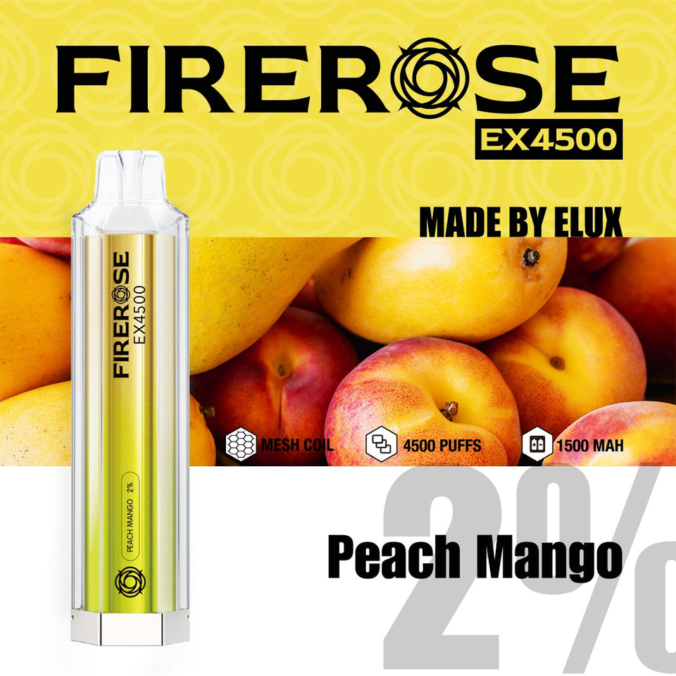 Elux FireRose EX4500 Puffs Disposable Vape Device - Any 3 for £27