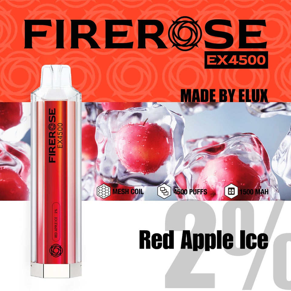 Elux FireRose EX4500 Puffs Disposable Vape Device - Any 3 for £27