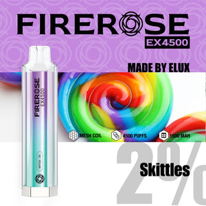 Elux FireRose EX4500 Puffs Disposable Vape Device - Any 3 for £27