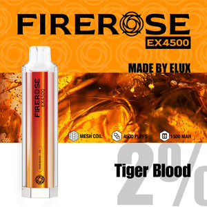 Elux FireRose EX4500 Puffs Disposable Vape Device - Any 3 for £27