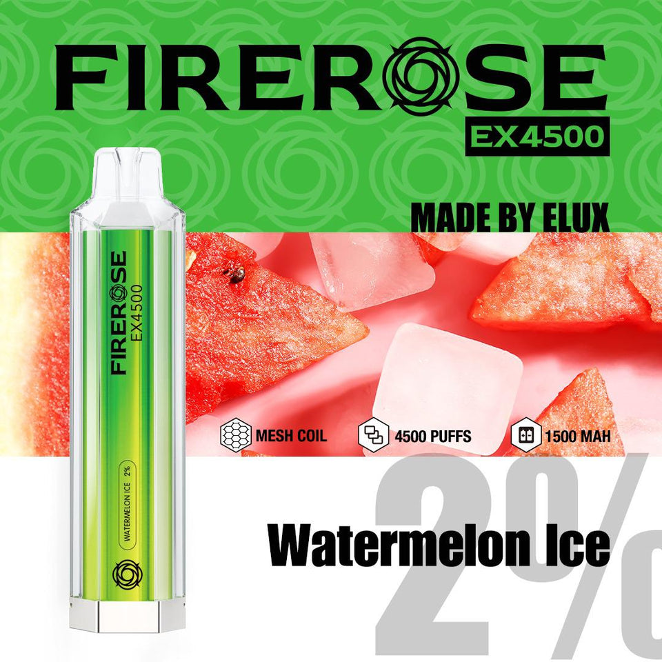 Elux FireRose EX4500 Puffs Disposable Vape Device - Any 3 for £27