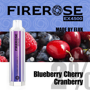 Elux FireRose EX4500 Puffs Disposable Vape Device - Any 3 for £27