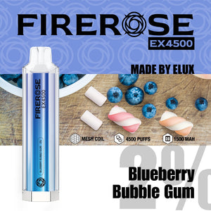 Elux FireRose EX4500 Puffs Disposable Vape Device - Any 3 for £27