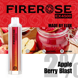 Elux FireRose EX4500 Puffs Disposable Vape Device - Any 3 for £27