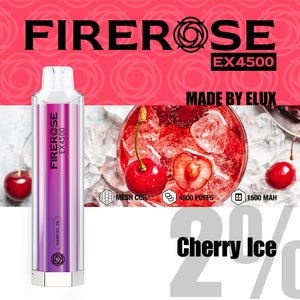 Elux FireRose EX4500 Puffs Disposable Vape Device - Any 3 for £27