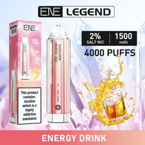 Elux/Ene Legend Crystal 4000 Disposable Vape  - Any 3 for £27