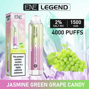 Elux/Ene Legend Crystal 4000 Disposable Vape  - Any 3 for £27