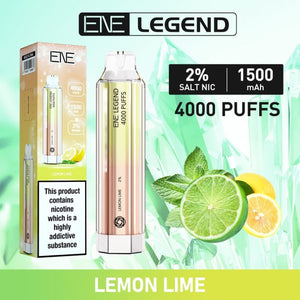 Elux/Ene Legend Crystal 4000 Disposable Vape  - Any 3 for £27