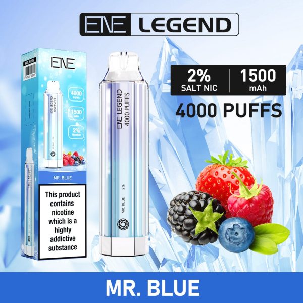 Elux/Ene Legend Crystal 4000 Disposable Vape  - Any 3 for £27