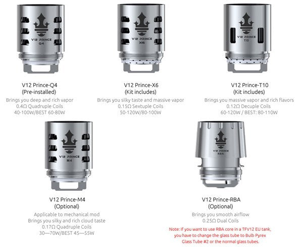 SMOK TFV12 PRINCE COILS (3PACK)