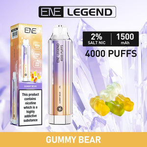 Elux/Ene Legend Crystal 4000 Disposable Vape  - Any 3 for £27